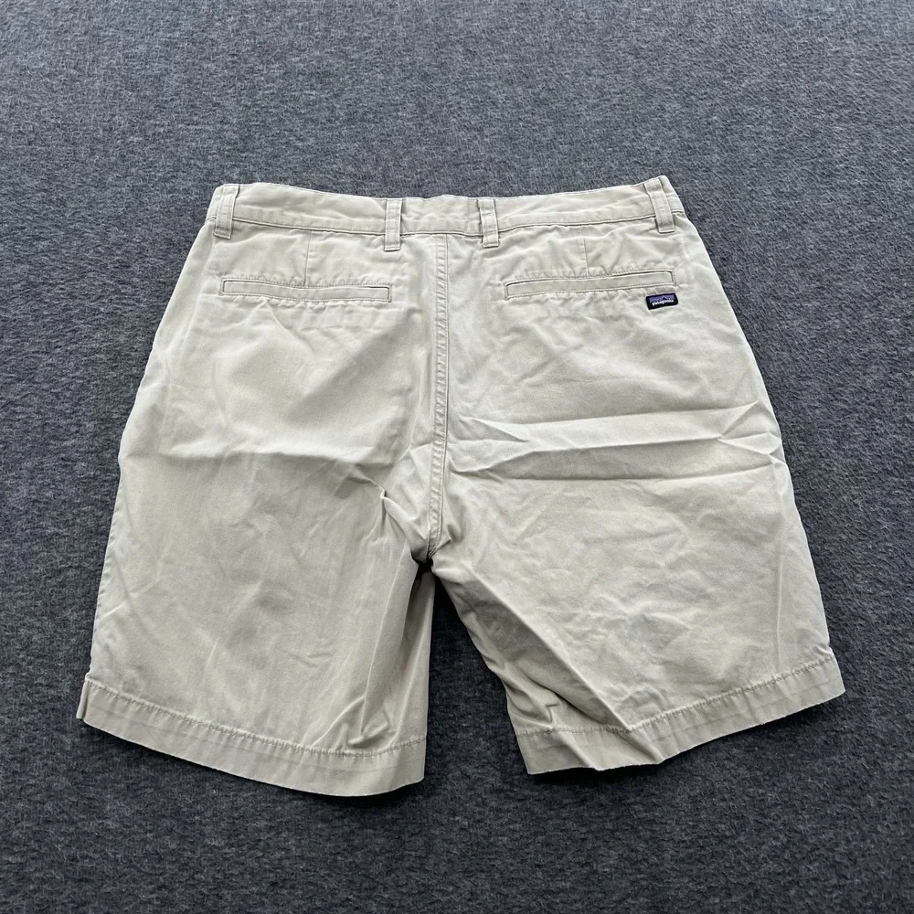 Patagonia Organic Cotton All Wear Mens Utility Chino Shorts Beige 31 *Flaws